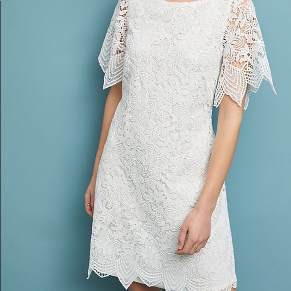 Anthropologie Charleston lace mini dress